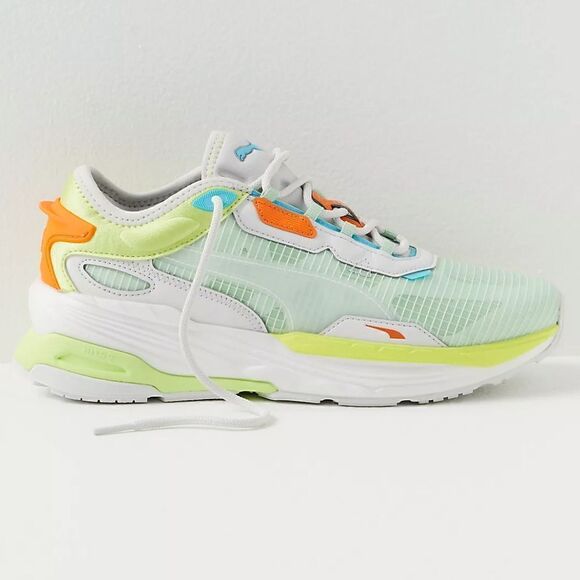 Puma Extent Nitro Tech Sneakers US 7.5 Green and Orange - Picture 11 of 11